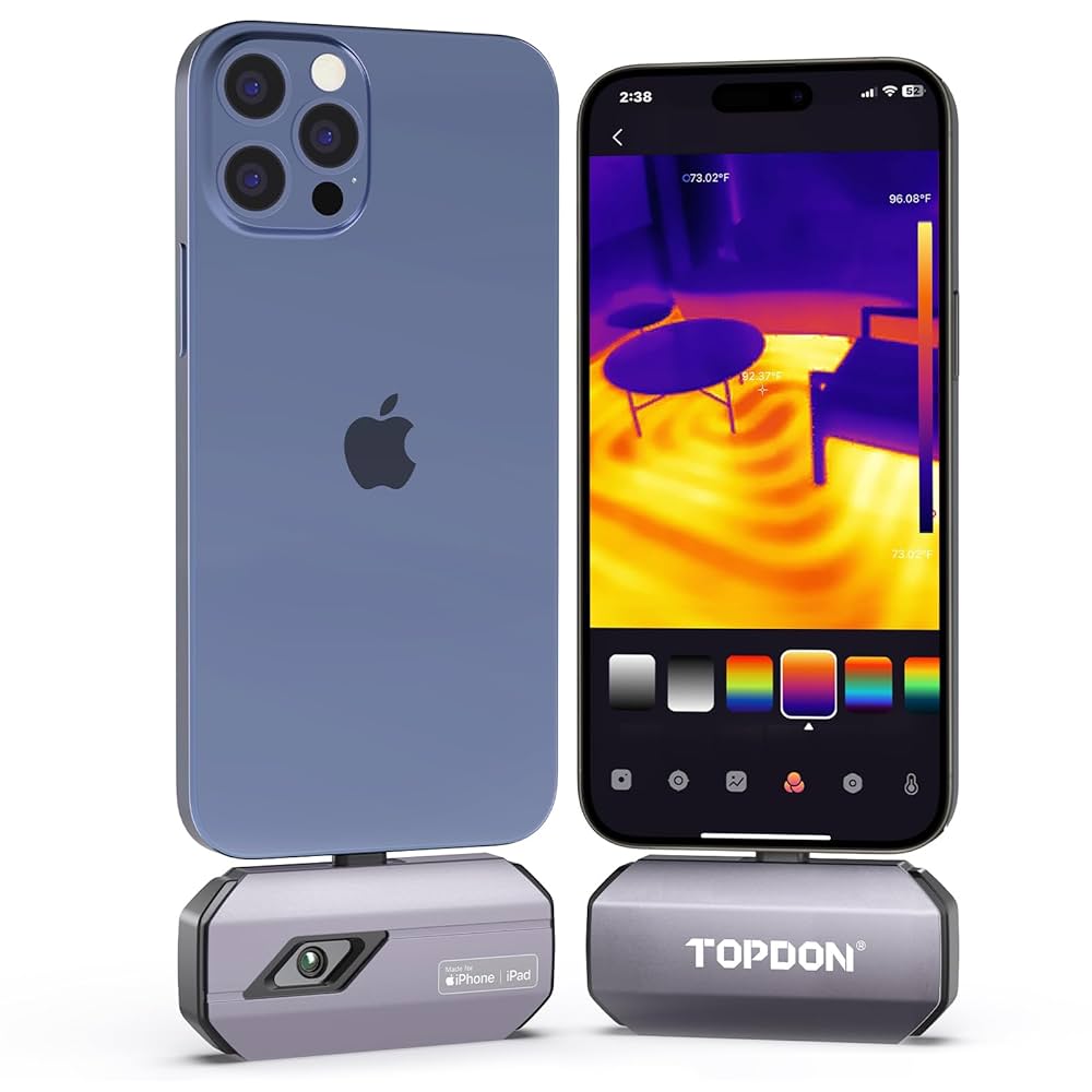 サーモカメラ　サーモグラフィー スマホ用(Type-C)末端 Amazon | HIKMICRO Mini2 サーモグラフィー スマホ用、256 x 192